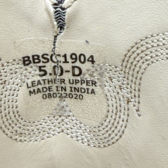 Cody James BBSC1904 Brown Leather Square Toe Cowboy Western Boots Youth Size 5D - Picture 4 of 7